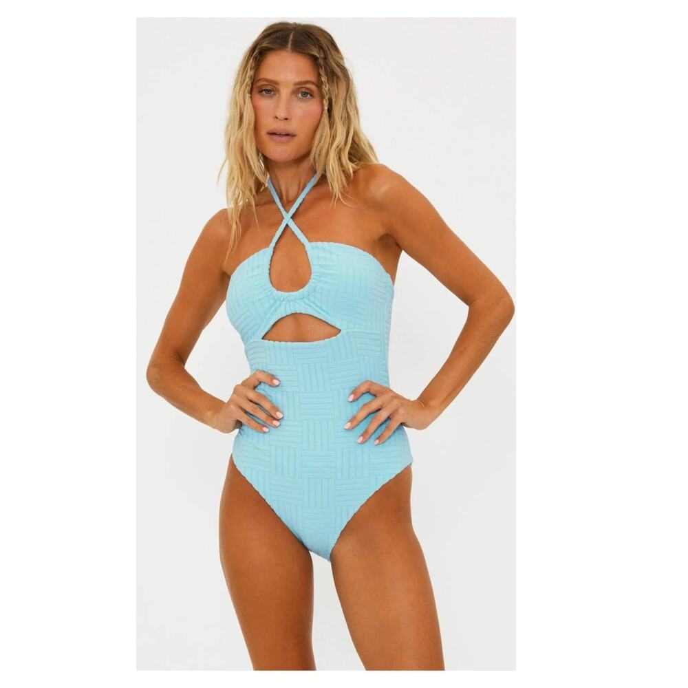 NEW Beach Riot Phoenix One Piece Blueberry Ice Terry Size XL